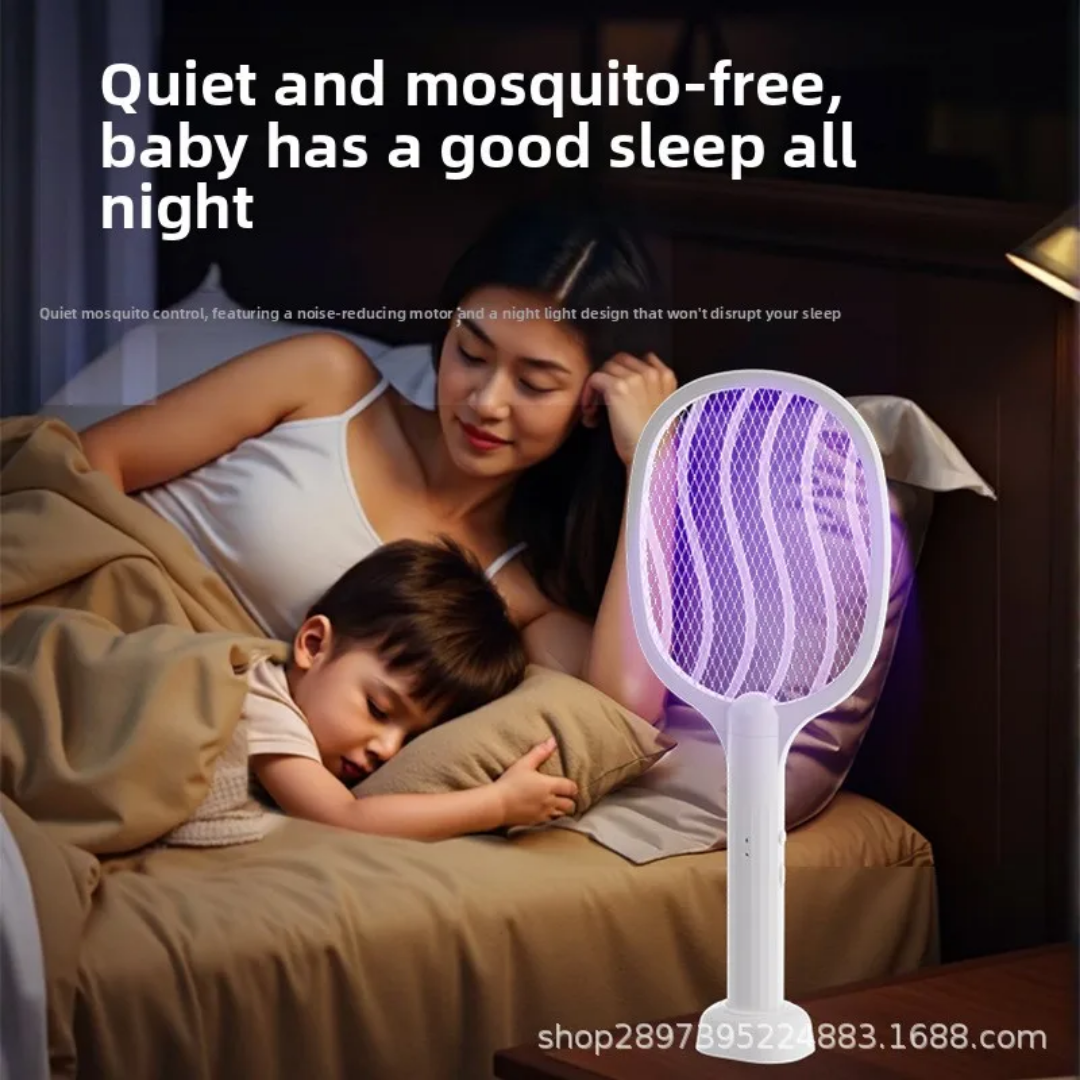 Raquette anti-Moustique Rechargeable 2en1